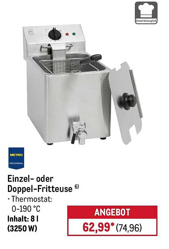 Einzel- oder Doppel-Fritteuse