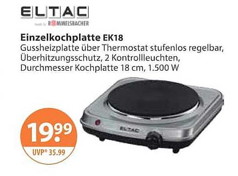 Einzelkochplatte EK18