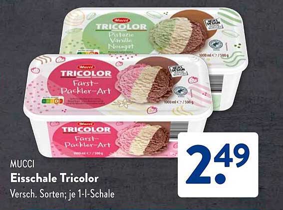 Eisschale Tricolor