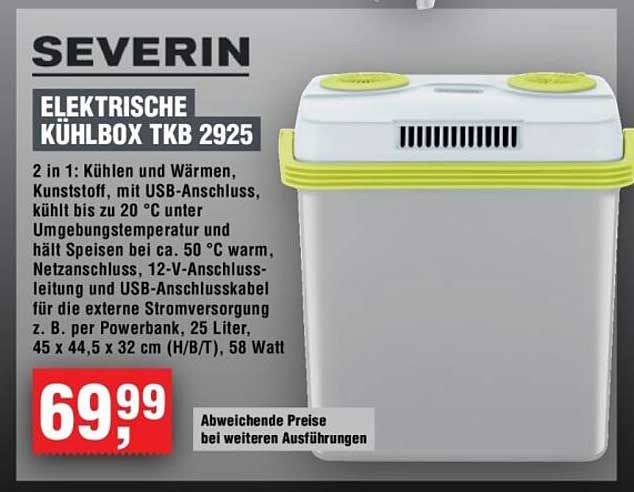 ELEKTRISCHE KÜHLBOX TKB 2925