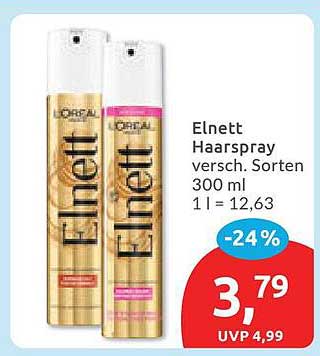 Elnett Haarspray versch. Sorten 300 ml 1 l = 12,63
