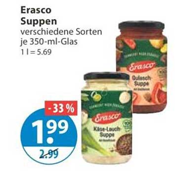 Erasco Suppen verschiedene Sorten je 350-ml-Glas 1 l = 5.69