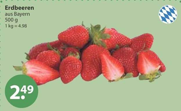 Erdbeeren aus Bayern 500 g 1 kg = 4.98