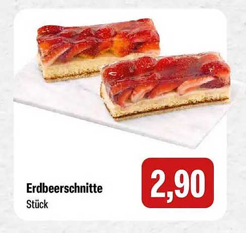 Erdbeerschnitte Stück