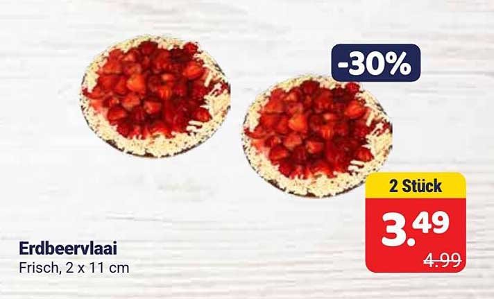 Erdbeervlaai Frisch, 2 x 11 cm