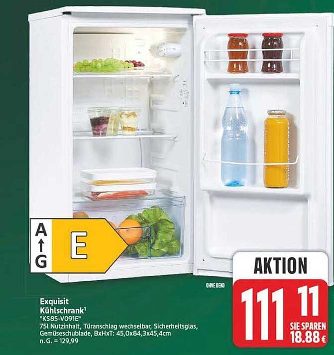 Exquisit Kühlschrank¹ "KS85-V-091E"