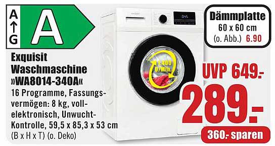 Exquisit Waschmaschine "WA8014-340A"