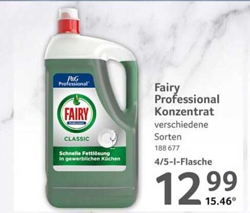 Fairy Professional Konzentrat verschiedene Sorten 188 677 4/5-l-Flasche