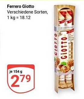 Ferrero Giotto Verschiedene Sorten, 1 kg = 18.12