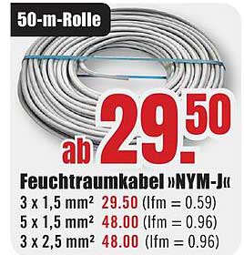 Feuchtraumkabel »NYM-J«