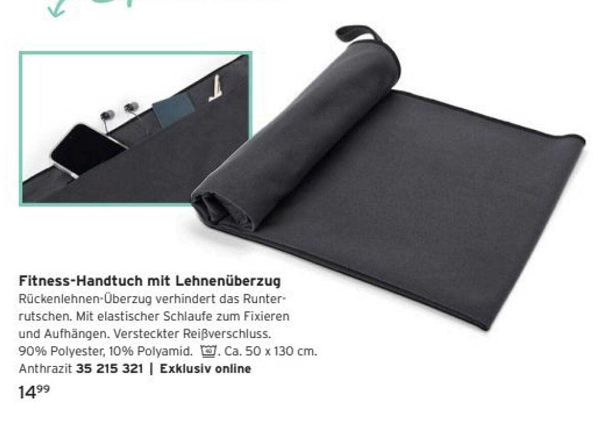 Fitness-Handtuch mit Lehnenüberzug