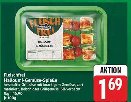 Fleischfrei Halloumi-Gemüse-Spieße