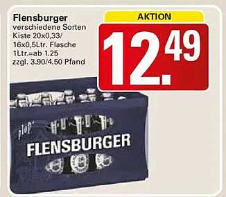 Flensburger verschiedene Sorten Kiste 20x0,33l; 16x0,5l Flasche