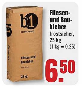 Fliesen- und Baukleber frostsicher, 25 kg