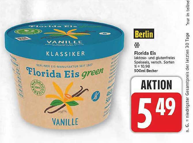 Florida Eis green Vanille