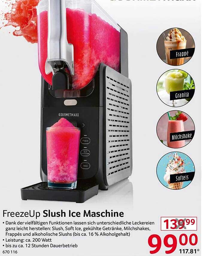 FreezeUp Slush Ice Maschine