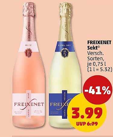 FREIXENET Sekt* Versch. Sorten, je 0,75 l (1 l = 5.32)