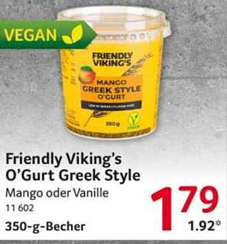Friendly Viking's O’Gurt Greek Style Mango oder Vanille