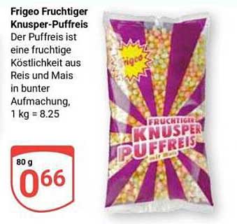 Frigeo Fruchtiger Knusper-Puffreis