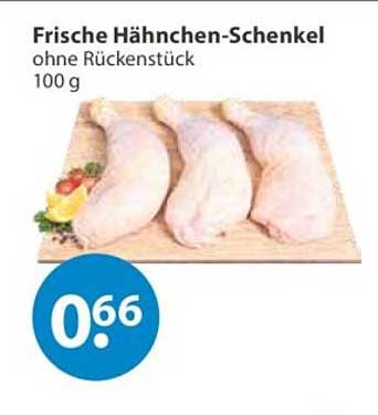 Frische Hähnchen-Schenkel ohne Rückstück 100 g