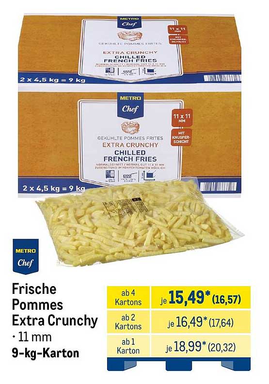 Frische Pommes Extra Crunchy