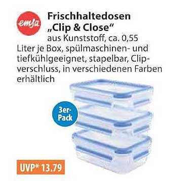 Frischhaltedosen „Clip & Close“