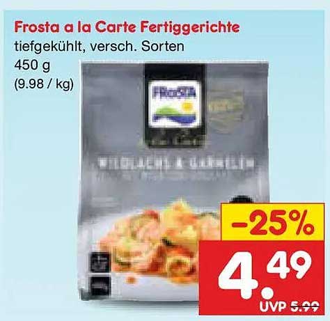 Frosta a la Carte Fertiggerichte