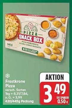 Frosta Pizza versch. Sorten, 1kg = 8,31/7,84, n.g. = 3,79, 420/445g Packung