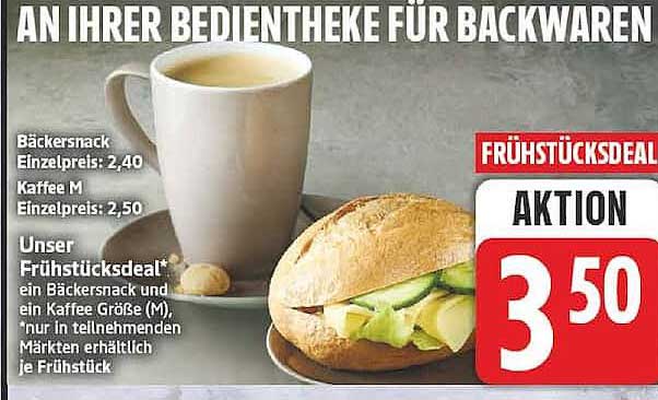 FRÜHSTÜCKSDEAL AKTION 3,50