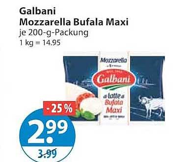 Galbani Mozzarella Bufala Maxi je 200-g-Packung