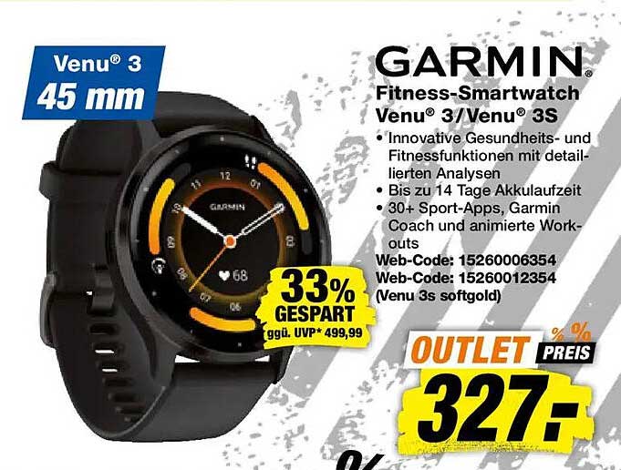 GARMIN Fitness-Smartwatch Venu® 3/Venu® 3S