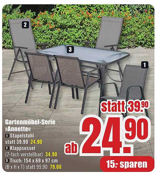 Gartenmöbel-Serie „Annette“