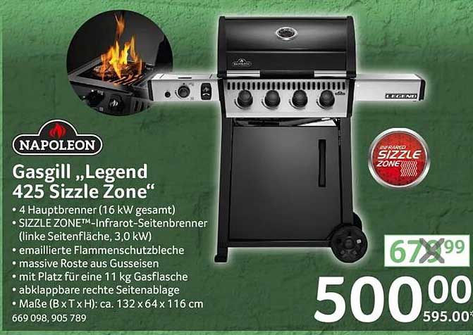 Gasgrill „Legend 425 Sizzle Zone“