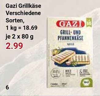 Gazi Grillkäse Verschiedene Sorten, 1 kg = 18,69 je 2 x 80 g