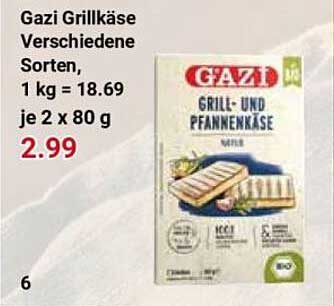 Gazi Grillkäse Verschiedene Sorten, 1 kg = 18.69 je 2 x 80 g