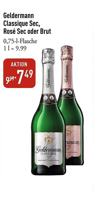Geldermann Classique Sec, Rosé Sec oder Brut