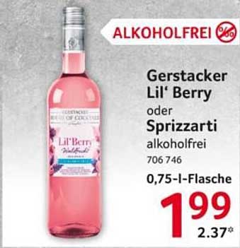 Gerstacker Lil' Berry oder Sprizzarti alkoholfrei