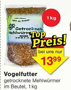 Getrocknete Mehlwürmer