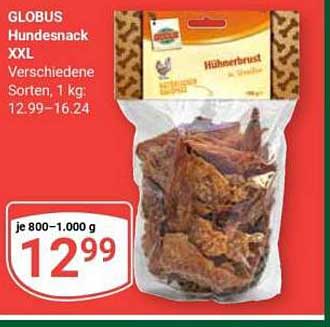 GLOBUS Hundesnack XXL Verschiedene Sorten, 1 kg: 12,99–16,24