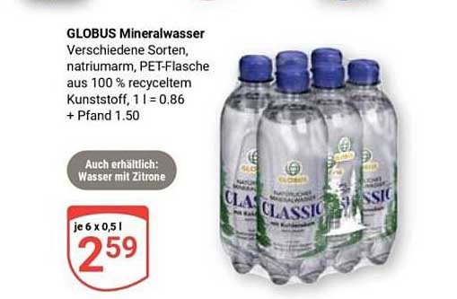 GLOBUS Mineralwasser
