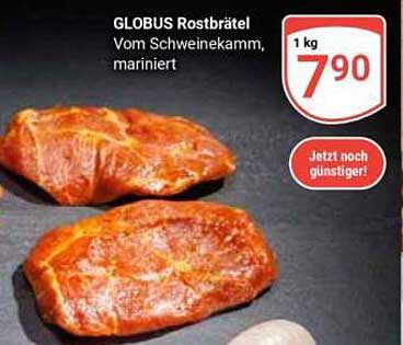 GLOBUS Rostbrätel Vom Schweinekamm, mariniert