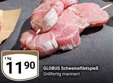 GLOBUS Schweinefiletspieß Grillfertig mariniert