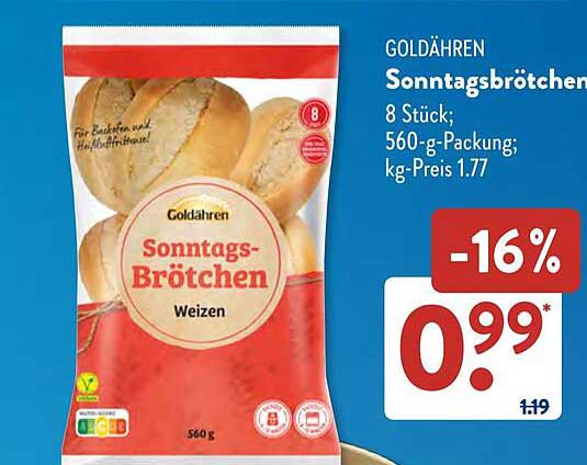 GOLDÄHREN Sonntagsbrötchen