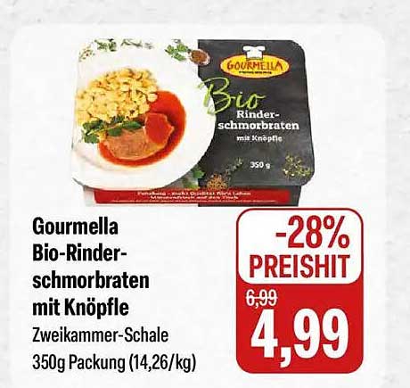 Gourmella Bio-Rinderschmorbraten mit Knöpfle