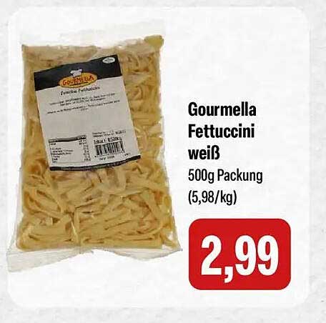 Gourmella Fettuccini weiß 500g Packung (5,98/kg)