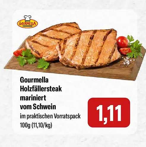 Gourmella Holzfällersteak mariniert vom Schwein