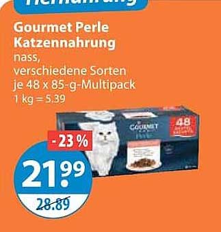 Gourmet Perle Katzennahrung