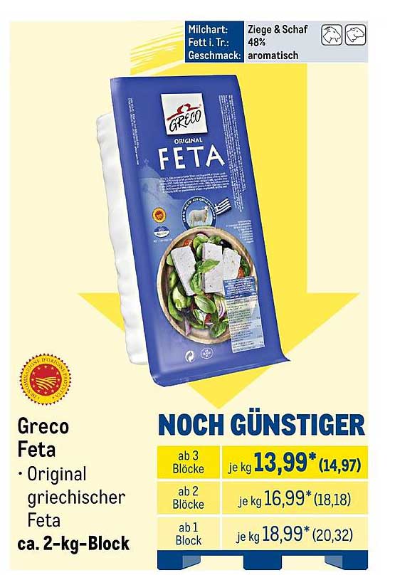 Greco Feta • Original griechischer Feta • ca. 2-kg-Block
