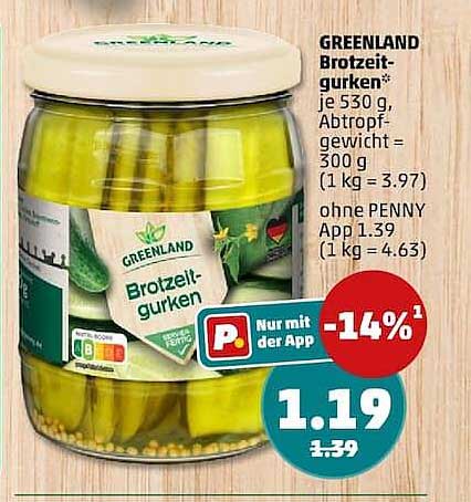 GREENLAND Brotzeitgurken