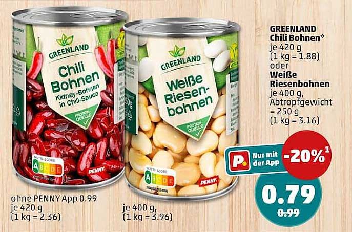 GREENLAND Chili Bohnen oder Weiße Riesenbohnen